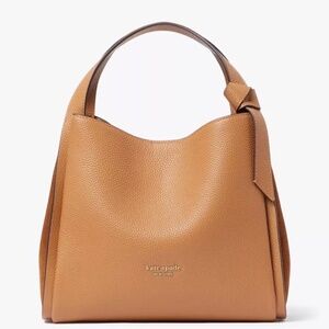 Kate Spade Knott Pebbled Leather & Suede Medium Crossbody Tote - Bungalow